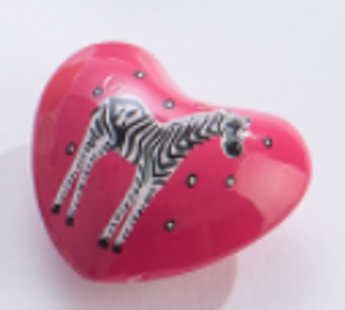 Chime Heart - Zoo Animals/Zebra
