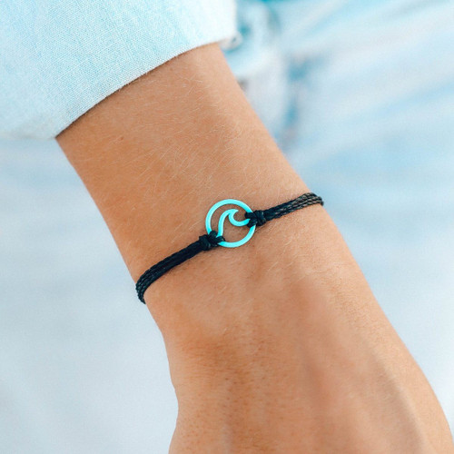 Bracelet/Pura Vida - Wave/Aqua/Black Bracelet/Pura Vida - Wave/Aqua/Black