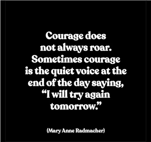 Magnet - Courage does not always roar...