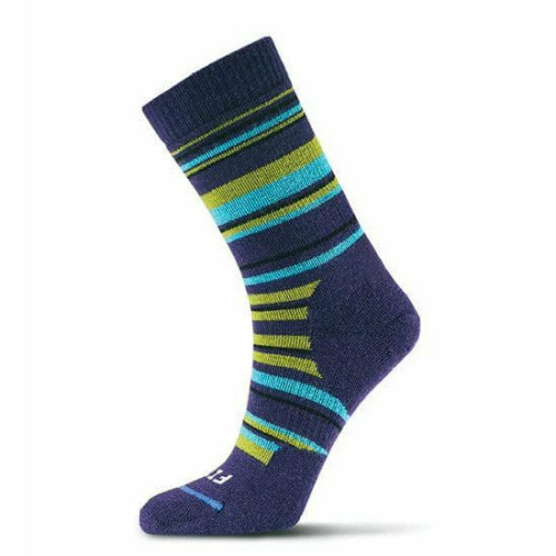 Medium Hiker Crew - Eggplant/Striped Medium Hiker Crew - Eggplant/Striped