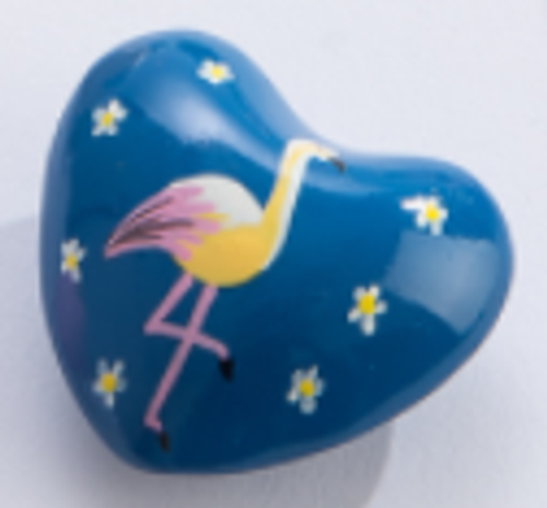 Chime Heart - Fresh/Flamingos on Pink