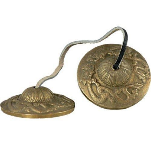 Tingshas - w/ Embossed Dragons