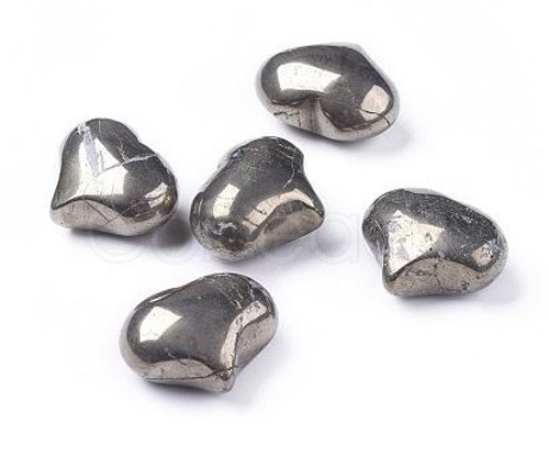 Gemstone Heart/Small - Pyrite