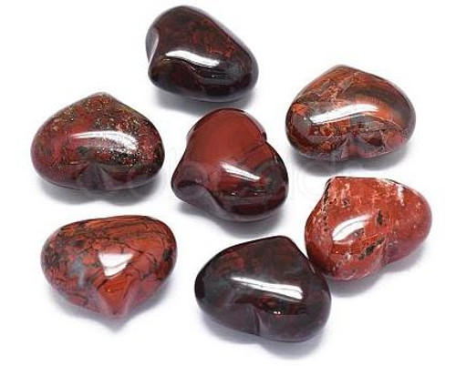 Gemstone Heart/Small - Brecciated Jasper