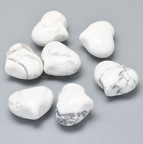 Gemstone Heart/Small - Howlite