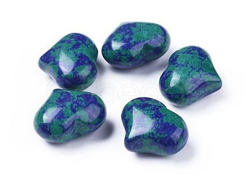 Gemstone Heart/Small - Chrysocolla and Lapis Lazuli