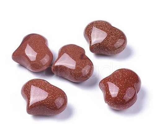 Gemstone Heart/Small - Goldstone