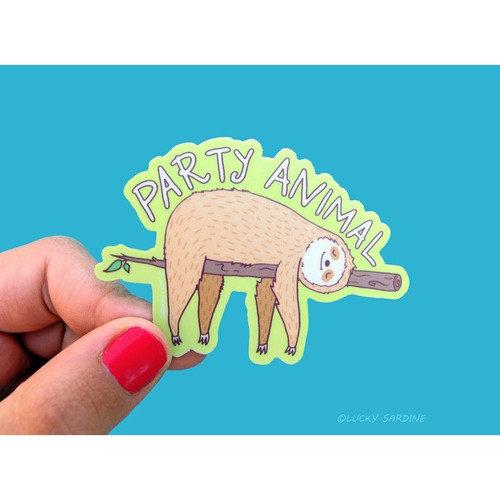 Sticker - Sloth/Party Animal