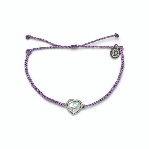 Bracelet/Pura Vida - Mermaid Heart/Silver/Light Purple