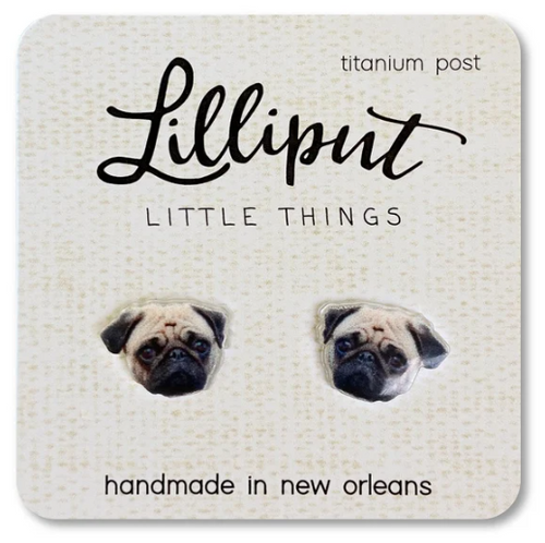 Earrings/Post - Pug Earrings/Post - Pug