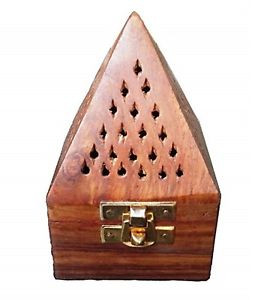 Incense Holder - Wooden Pyramid/Small