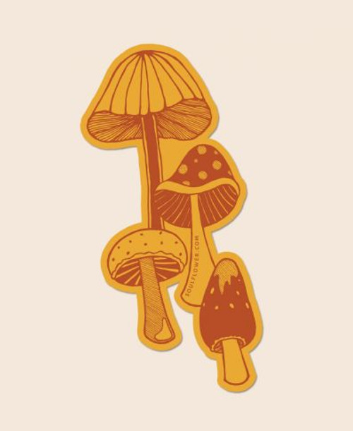 Sticker - Retro Mushroom