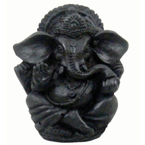 Statue - Black Blessing Ganesh Statue - Black Blessing Ganesh