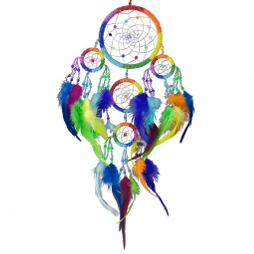 Dreamcatcher - Beaded/Chakras Dreamcatcher - Beaded/Chakras