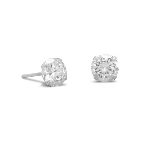 Earrings/Post - CZ/6mm Earrings/Post - CZ/6mm