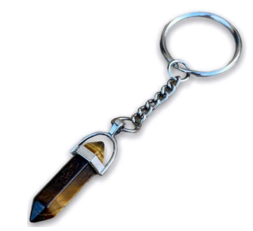 Key Chain - Point/Tiger Eye