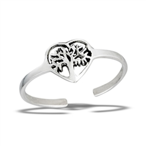 Toe Ring - Tree of Life in Heart