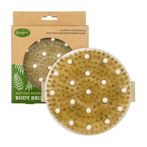 EcoPro Natural Wood - Body Brush and Massager EcoPro Natural Wood - Body Brush and Massager