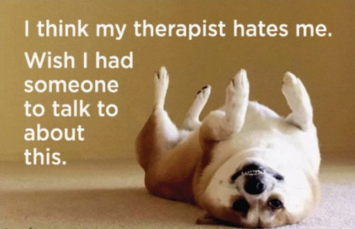 Magnet - I think my therapist hates me. Magnet - I think my therapist hates me.