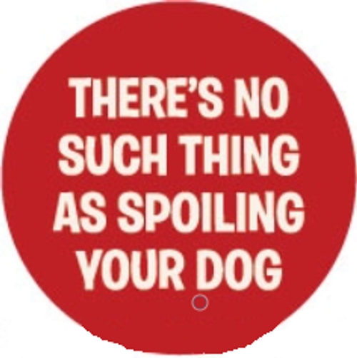 Button Magnet - There's no such thing as spoiling your dog.