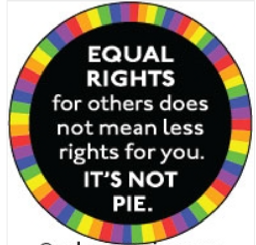 Button Magnet - Equal rights for others... Button Magnet - Equal rights for others...