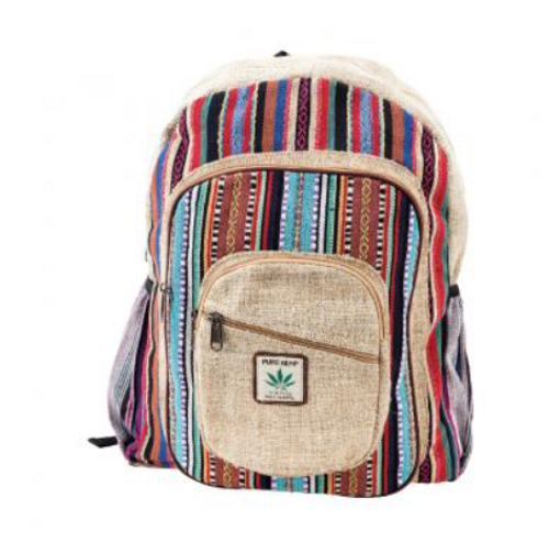 Backpack/Hemp - Bright w/ Stripes