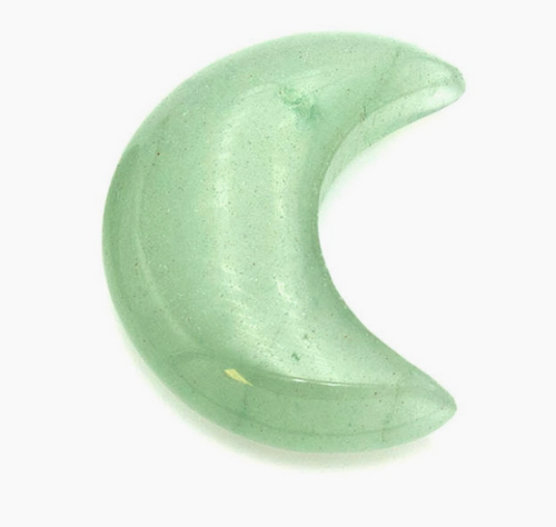 Mini Gemstone Moon - Green Aventurine Mini Gemstone Moon - Green Aventurine