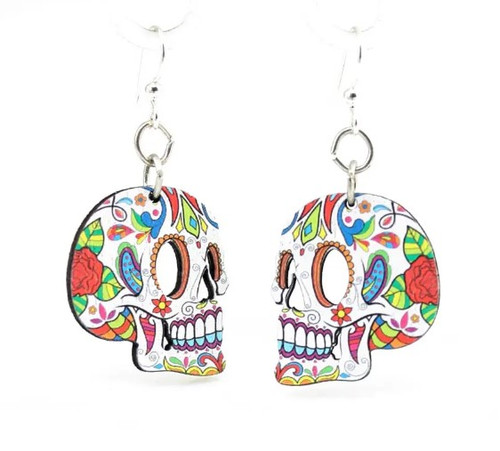 Earrings - Profile Sugar Skull Earrings - Profile Sugar Skull