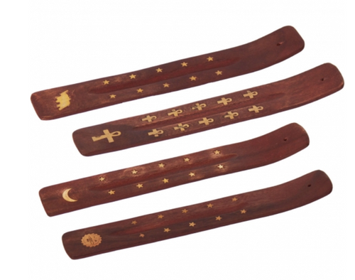 Incense Holder - Brass Inlay/Assorted