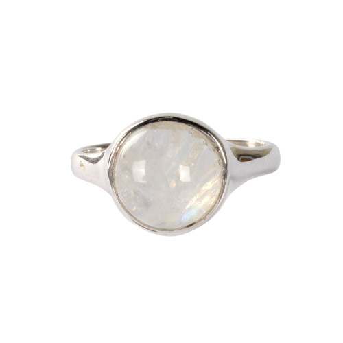Ring - Rainbow Moonstone/Round Ring - Rainbow Moonstone/Round