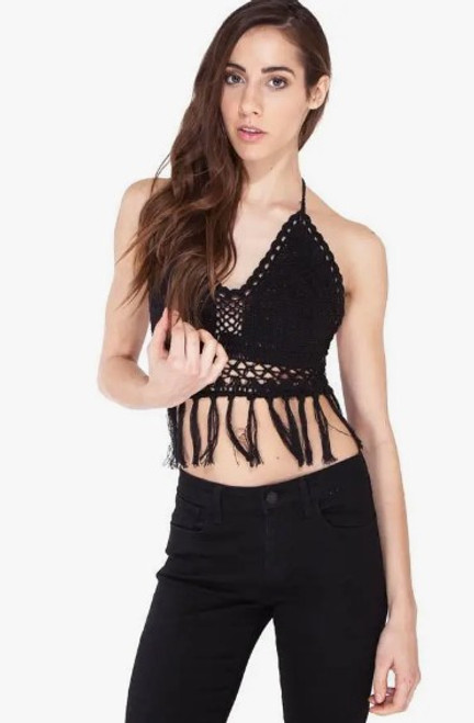 Funky Fringe Bralette - Black Funky Fringe Bralette - Black