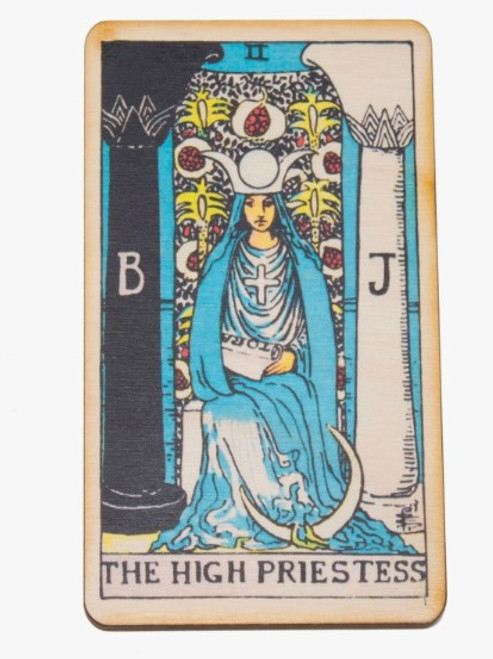 Magnet/Wooden - The High Priestess