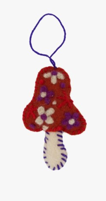 Ornament/Felted - Magic Mushroom/Rust Ornament/Felted - Magic Mushroom/Rust