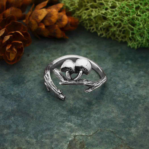 Ring/Adjustable - Branch & Mushroom Ring/Adjustable - Branch & Mushroom