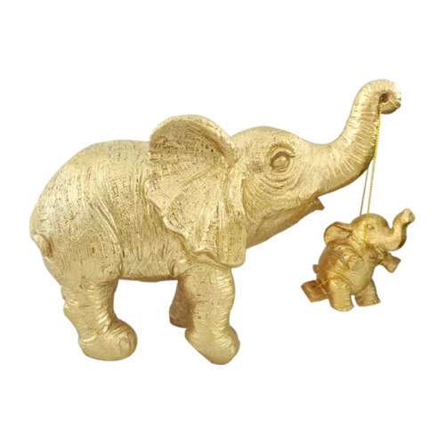 Figurine - Mother and Baby Elephant