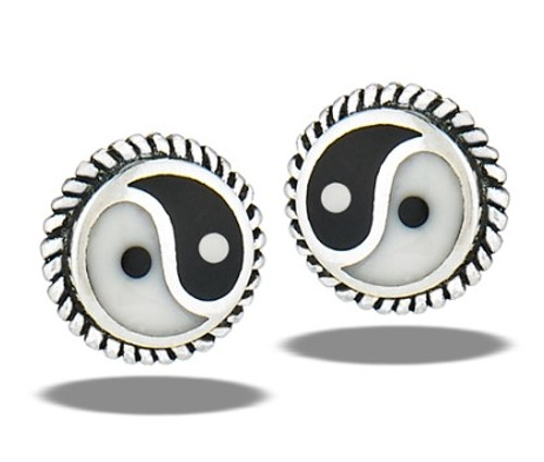 Earrings/Post - Ying and Yang Studs Earrings/Post - Ying and Yang Studs