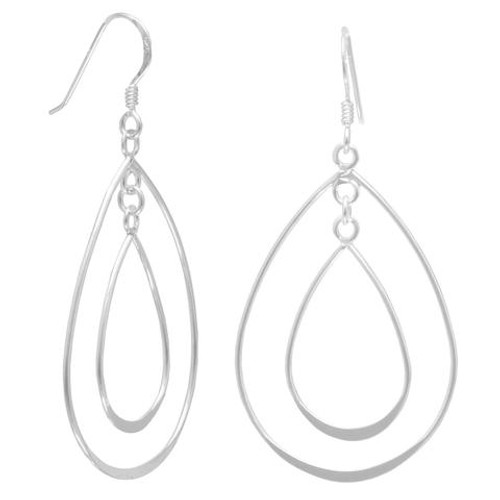 Earrings - Double Light Pear Drop