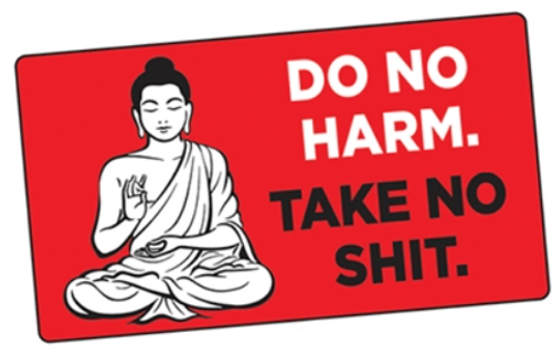 Sticker - Do no harm, take no shit.. Sticker - Do no harm, take no shit..
