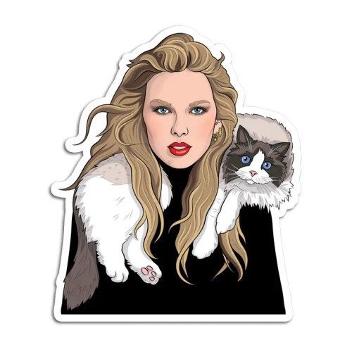 Sticker - Taylor w/ Cats