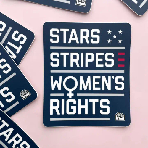 Sticker - Stars Stripes Womens Rights