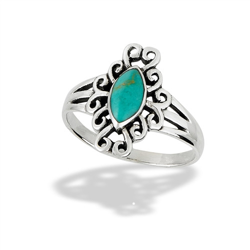 Ring - Filigree w/ Turquoise Ring - Filigree w/ Turquoise