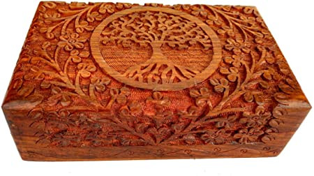 Box - Carved w/ Tree of Life