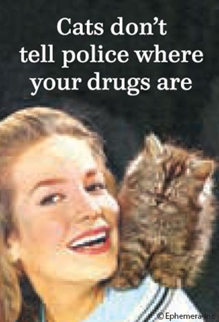 Magnet - Cats don't tell police...