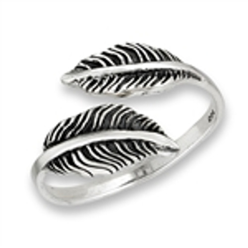 Ring - Adjustable Double Feather