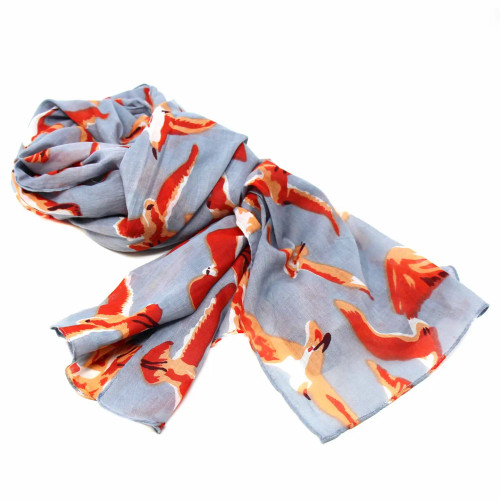 Scarf - Handpainted/Birds