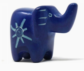 Elephant - Soapstone/Dark Blue