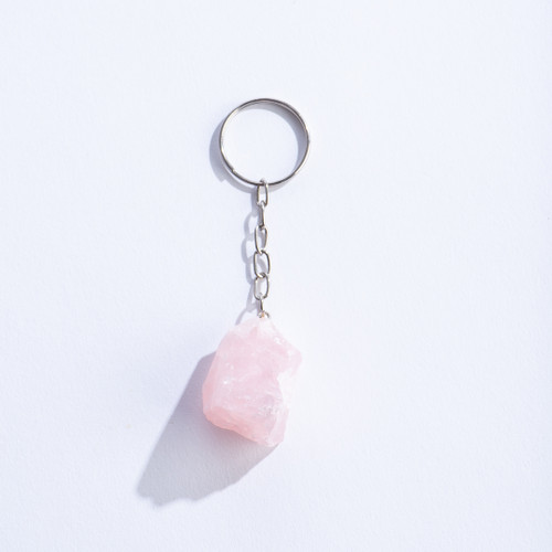 Key Chain/Gemstone - Rose Quartz
