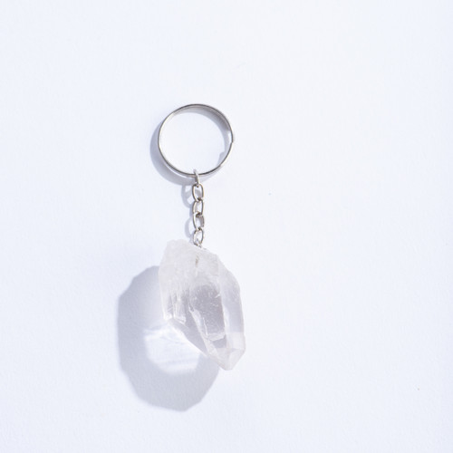 Key Chain/Gemstone - Clear Quartz