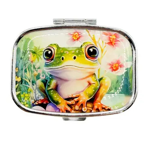 Pill Box w/ Mirror - Frog Pill Box w/ Mirror - Frog