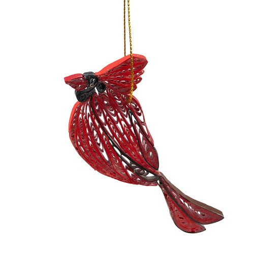 Ornament - Quilled Cardinal